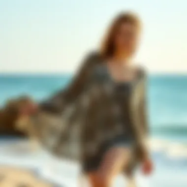 Eco-friendly beach cover-up made from sustainable materials