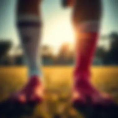 Comparison of traditional socks and anti-slip socks on the field