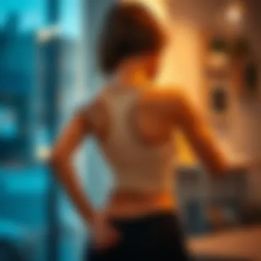 Lifestyle image of arms shaper enhancing body silhouette