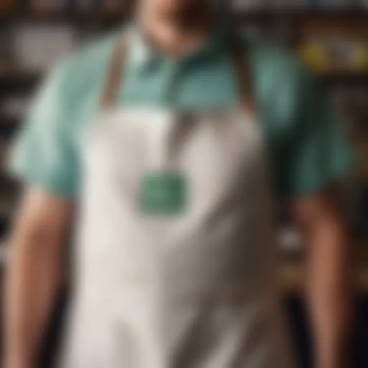 Detailed craftsmanship of the Breaking Bad apron showcasing design elements