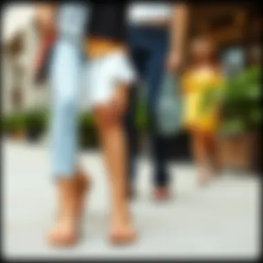 Trendy summer outfits paired with breathable sandals