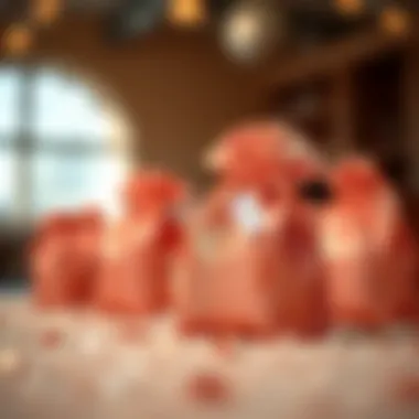 Sustainable materials used in rose gold favor bags