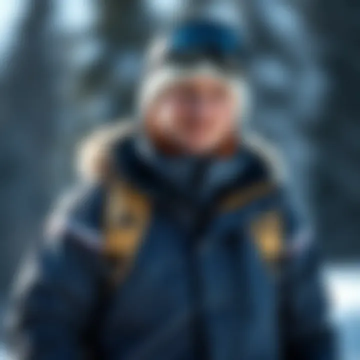 Styling options for the 3-in-1 ski jacket in a fashionable winter outfit