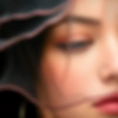 Close-up view of lace material used in front wigs, highlighting texture.