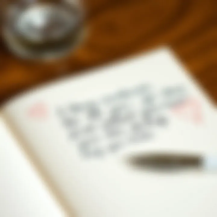 A close-up of a handwritten message inside an anniversary card