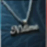 Elegant custom name necklace showcasing fine craftsmanship