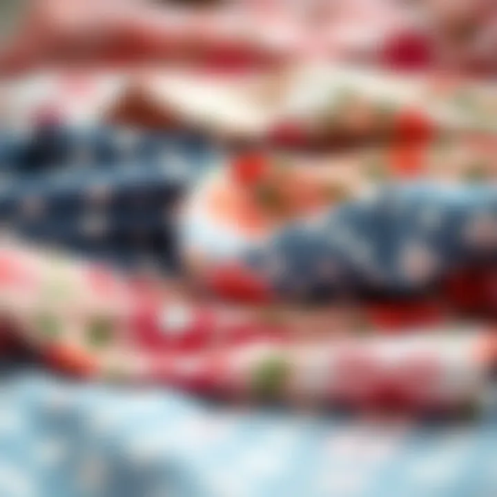 A collection of sustainable fabrics ideal for making ditsy floral shorts.