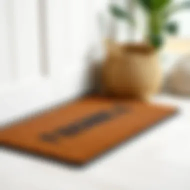 Eco-friendly floor mat made from sustainable materials
