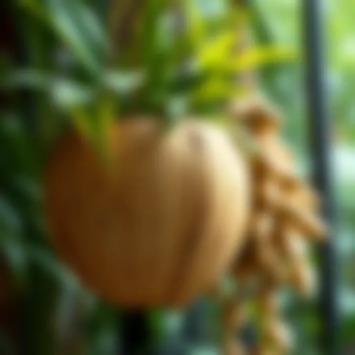 Ecological Benefits of Coconut Shell Planters Ecological benefits of coconut shell planters illustrated with nature