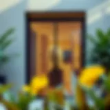 Elegant design of a mesh door showcasing its aesthetic appeal