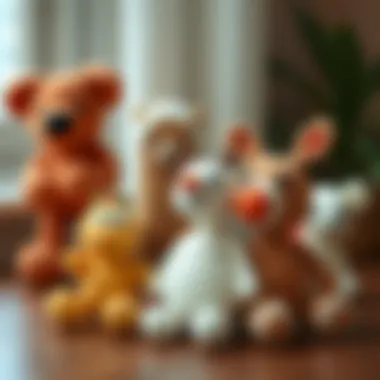 Inspiration from various crochet animal designs