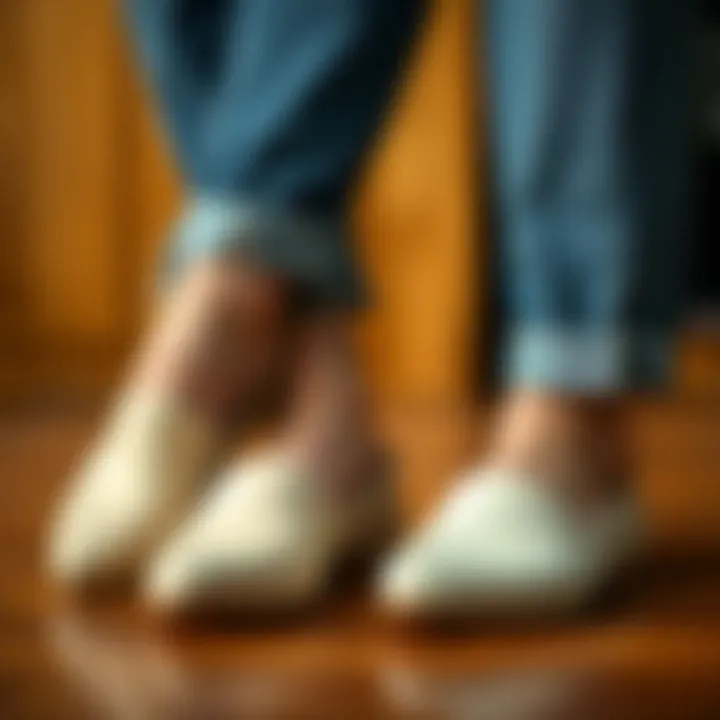 Comparison of Crocs pointed toe flats and traditional flat footwear