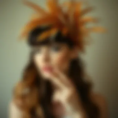 Artistic expression through feather hair extensions