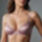 Stylish Front Closure Design Front view of a stylish non-padded bra featuring a front closure design.