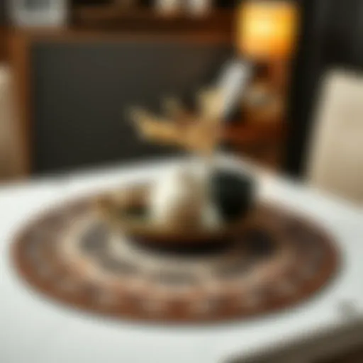 Elegant Heat Resistant Dining Mat Design Elegant heat resistant dining mat with intricate design