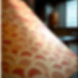 Traditional Japanese print sheet showcasing intricate patterns