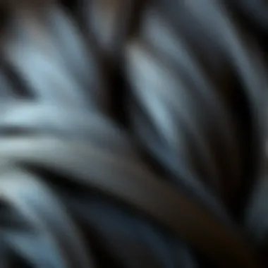 Close-up of innovative wig materials highlighting texture and quality