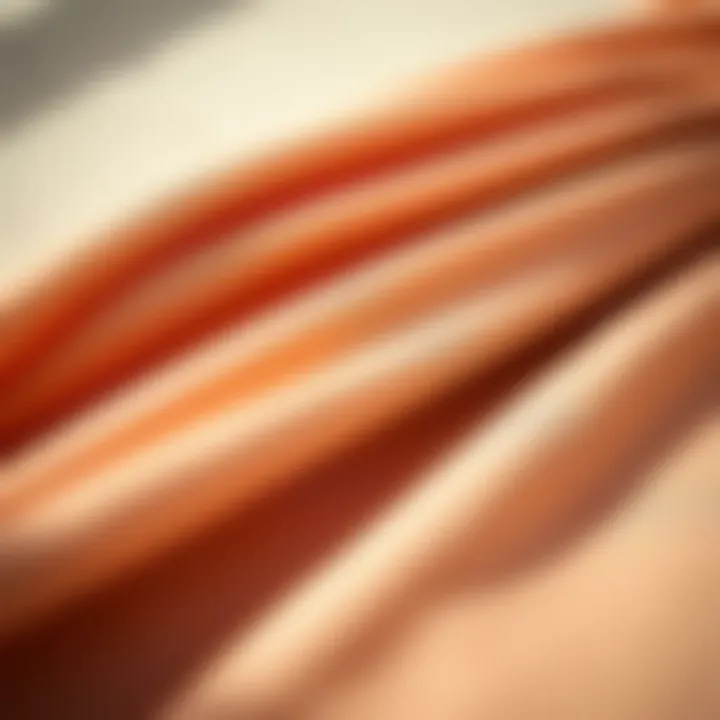Close-up of sustainable fabric used in oasis swimwear