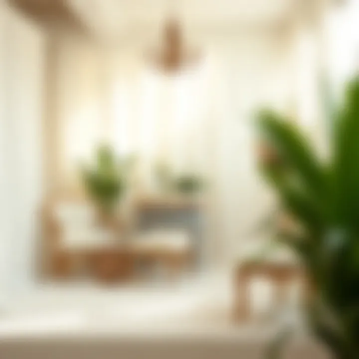 A beautifully styled bridal shower setup featuring off-white elements