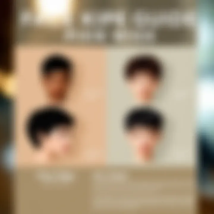 Infographic on face shapes paired with pixie wigs