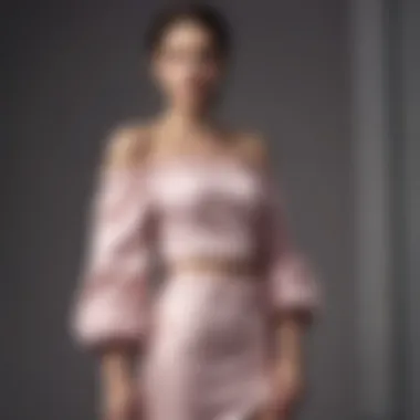 Stylish off-the-shoulder set paired with accessories