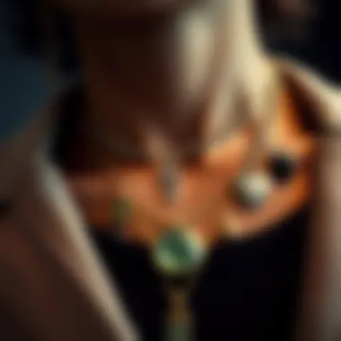 Elegant snake chain charm worn with various pendants