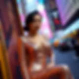 Glamorous sequin pant suit on a model showcasing elegance