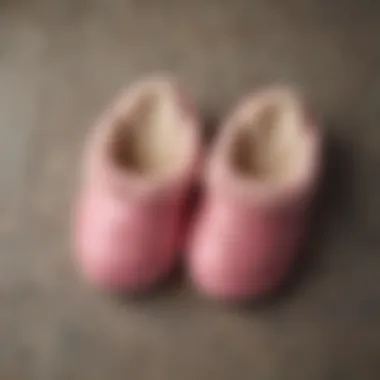 Close-up of the materials used in squishy slippers