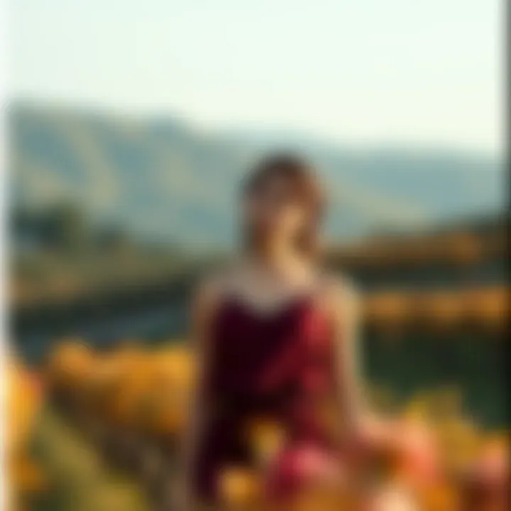 Artistic approach to wine camisoles highlighting sustainability