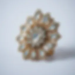 Elegant jumbo jaw clip showcasing intricate design