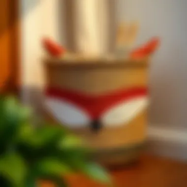 Fox laundry basket showcasing sustainable material choices