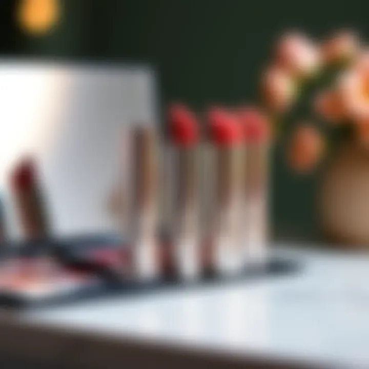 A palette showcasing the unique shades of Take a Hint Lip Tint