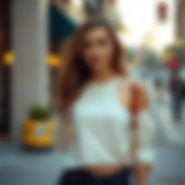 Versatile styling options featuring a round bucket bag