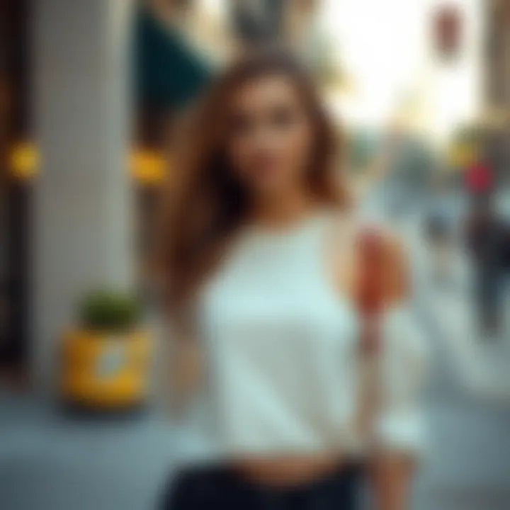 Versatile styling options featuring a round bucket bag