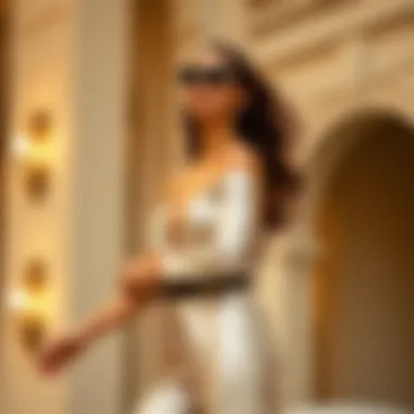 Showcase of Elegance in Sequin Design Elegant sequin wide leg jumpsuit showcased on a model