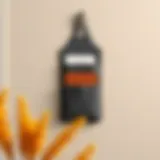 Elegant felt wall pocket displaying organizational potential