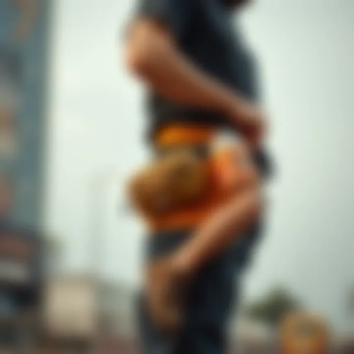 Care tips for maintaining bum bags highlighted visually