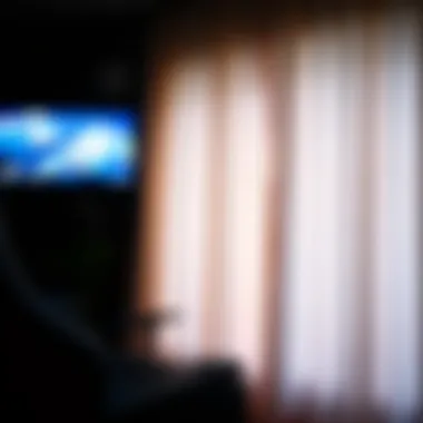 Gaming curtains enhancing sound management