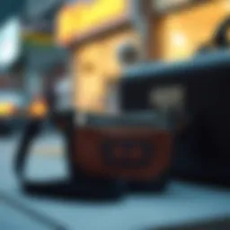 Stylish small waist purse with intricate design