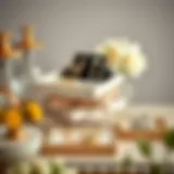 Elegant arrangement of stacking jewelry trays showcasing various designs