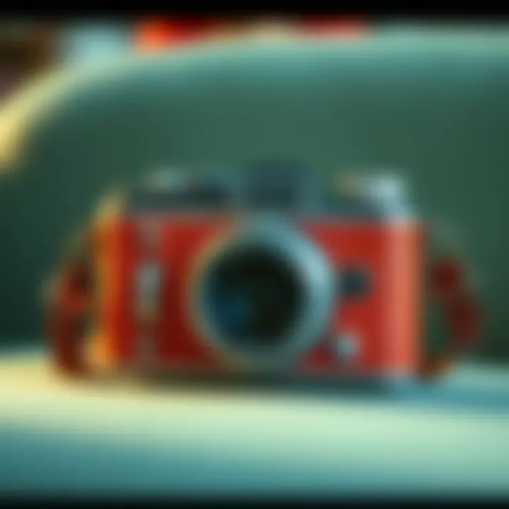 An innovative purse designed to resemble a vintage camera, merging fashion with nostalgia.