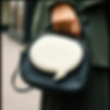 A quirky purse that mimics a comic book speech bubble, adding a humorous touch to any outfit.