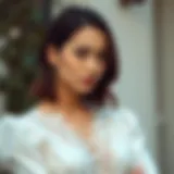 Elegant blouse with intricate lace detailing