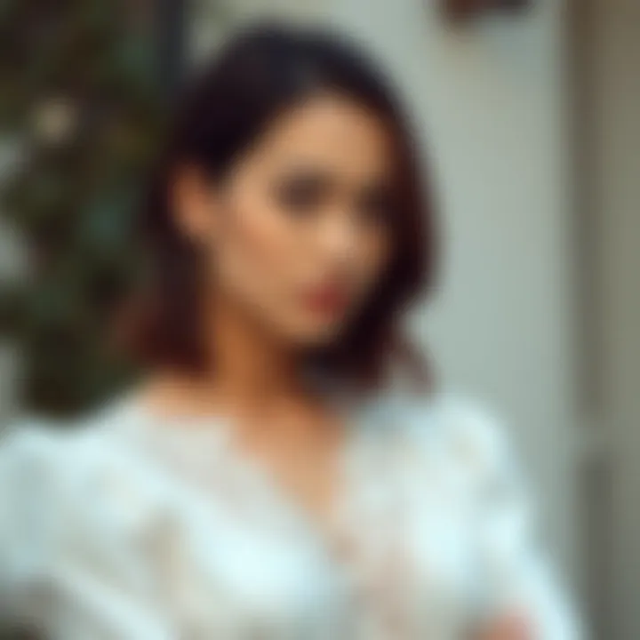 Elegant blouse with intricate lace detailing