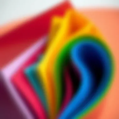 Vibrant colors of 10mm EVA foam sheets arranged artistically