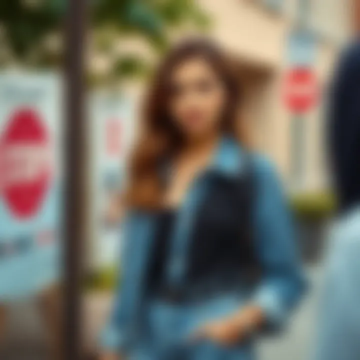 Casual black top paired with denim for a relaxed look