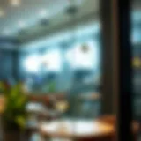 Elegant glass sticker showcasing modern design