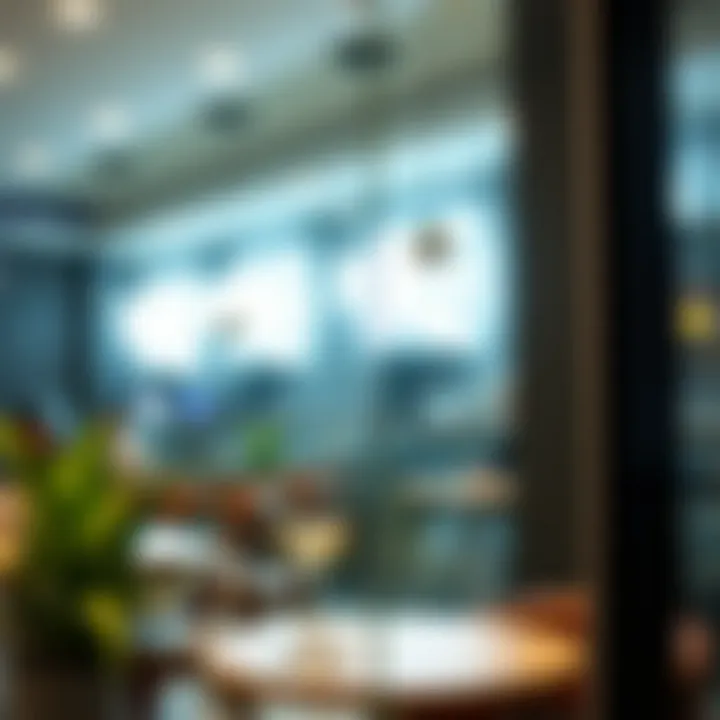 Elegant glass sticker showcasing modern design