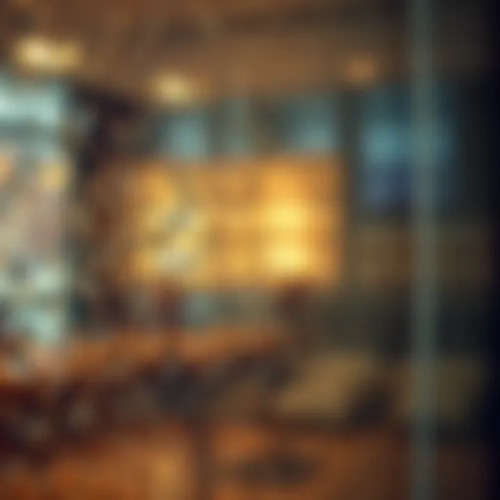 Close-up view of textured glass sticker application