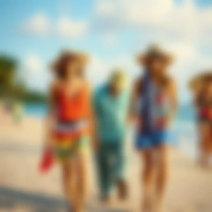 Colorful beach attire reflecting the island lifestyle